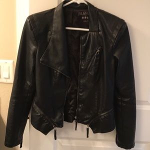 Faux leather jacket